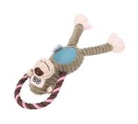 ZDAGELD Jouet en Peluche Léger pour Animaux de Compagnie, avec Couineur, sans Danger pour Les Chiens, à la Maison et en Voyage (Guenon)