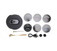 ZDAGELD Kit de Fumoir électrique à Whisky, Infuseur à Cocktail Rechargeable par USB avec 6 Saveurs de Copeaux de Bois, Ensemble pour Bourbon, Vin, Viande, Accessoires de Bar Portables,