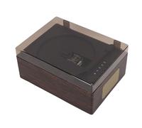 ZDAGELD Lecteur CD de Musique Rétro pour la Maison, Double Haut-Parleur 5.1 Portable avec écouteurs, Entrée AUX pour clé USB, Télécommande pour Voiture (Couleur Noyer)