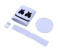 ZDAGELD Masque Facial DJ à LED, Matériau EVA, Masque Facial DJ Lumineux avec 2 Modes D'éclairage Froid EL, Port Confortable, alimenté par Batterie, Effets Lumineux Immersifs pour les