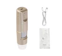 ZDAGELD Microscope Numérique Portable USB WiFi 1600X, Imagerie HD 1080p, 8 LED, Caméra D'inspection sans Fil pour Téléphone, Ordinateur et Tablette, Appareil de Grossissement Port