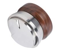 ZDAGELD Niveleur de café de 53 Mm, Doseur de Distributeur de café Réglable avec Poignée en Bois de Noyer, Base en Acier Inoxydable, Pression de Bourrage Uniforme, Conception Légère et