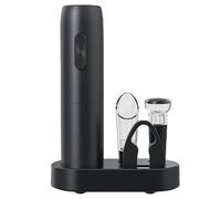 ZDAGELD Ouvre-bouteille de Vin Rechargeable, Ouvre-bouteille de Vin électrique 5 en 1, Coffret Cadeau avec Pompe à Vide électrique, capsule, Base de Chargement, Verseur Aérateur et (KP1125)