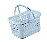 ZDAGELD Panier de Pique-nique Portable, Panier à Main en Plastique, Grande capacité, Support Stable, à Bière pour Fêtes en Plein Air, Camping avec Casier à Vin, Porte-bière,