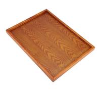 ZDAGELD Plateau à thé en Bois, Assiette de Service, Légère et Durable, pour Collations, Plat de Stockage des Aliments, 100% Neuf, Vaisselle de Petit-déjeuner de Restaurant de Cuisine de (En bois 7)