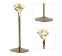 ZDAGELD Porte-numéro de Table en Acier Inoxydable, Design en Forme D'éventail, Surélevez Vos Numéros de Table, adapté pour un Mariage ou un Restaurant, fabriqué en Acier Inoxydable de (Or 8 pouces)