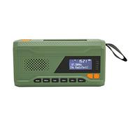 ZDAGELD Radio Solaire d'urgence avec Alarme SOS, Batterie 4500 MAh, Dab FM BT, Manivelle, Torche Solaire, Haut-Parleur sans Fil, Lampe de Lecture pour Les Urgences ou la Maison