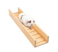 ZDAGELD Rampe Pont en Bois 31,1 Pouces Échelle pour Cage | Structure en Bois Naturel Lisse, Planchers de Cage Connectés pour Cochons D'Inde, Hamsters, Chinchillas et écureuils