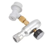 ZDAGELD Régulateur de Chargeur de Fût de Bière CO2, Mini Chargeur de Fût de CO2 pour Boissons Gazeuses avec Bouton de Réglage de la Pression, Adaptateur fileté en Laiton, Aluminium