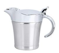 ZDAGELD Saucière en Acier Inoxydable, Récipient à Sauce Isolant à Double Couche avec Couvercle pour la cuisine(450ML)