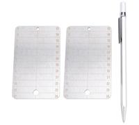 ZDAGELD Stockage de Phrases de Graines Cryptographiques, Plaques de Sauvegarde en Métal Ignifuge pour Bitcoin avec Phrase de Récupération de 24 Mots, Compatible BIP39, Compact et