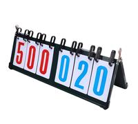 ZDAGELD Tableau De Marque Métallique À Six Chiffres pour Compétitions | Gardien de Score de Table Portable pour les Matchs de Basket-ball, de Tennis de Table et de Badminton