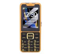 ZDAGELD Téléphone débloqué Double SIM 2G GSM, écran 2,4 Pouces, Gros Boutons, clé SOS pour Personnes âgées, Meilleur Cadeau pour Les Personnes âgées avec Protection Contre Les Chutes, (Jaune)
