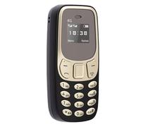 ZDAGELD Téléphone Portable Compact, Lecteur MP3 4G Double SIM SOS avec Double Veille, Mémoire Extensible de 16 Go, pour Voyage, Téléphone de Secours (Or Noir)