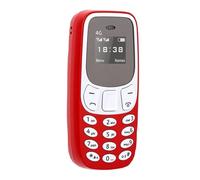 ZDAGELD Téléphone Portable Compact, Lecteur MP3 4G Double SIM SOS avec Double Veille, Mémoire Extensible de 16 Go, pour Voyage, Téléphone de Secours (Rouge)