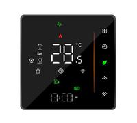 ZDAGELD Thermostat Intelligent pour Chauffage au Sol, Thermostat WiFi avec Affichage LED, Contrôle par Application, Programmable Hebdomadaire, Précision ± 1 (BHT-006GALW Chauffage au Sol à Eau WiFi
