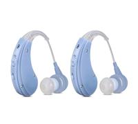 ZDB-100M Métal - Une paire de mini prothèses auditives rechargeables BTE, amplificateur de sons et d'audition USB pour personnes âgées, les deux oreilles peuvent entendre