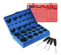 ZDBB 826 pièces Kit assortiment universel de joints toriques en caoutchouc en pouces standard SAE et jeu de joints toriques métriques pour la réparation de robinets de plomberie automobile