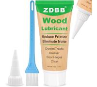 ZDBB Lubrifiant en pâte à base de cire pour tiroirs en bois Lubrifiant Door Résistant à l'usure Graisse pour glissières de tiroirs pour meubles en bois, 1 oz, paquet de 1