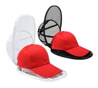 ZDDGNN Lave Chapeaux de Baseball, Support Pliable pour Casquette, Cage de Nettoyage des Casquette pour Machine à Laver ou Lave-Vaisselle,2 pièce (Bianco,Nero)