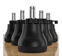 Zddloinp Lot De 5 Patins De Rechange Pour Roulette De Chaise De Bureau, Roulettes De Glissement Pour Remplacer Les Roues De La Chaise De Bureau Sur Sols Durs, Parquet