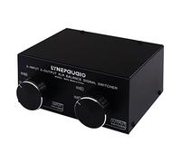 ZDdp 1 pièce 3 entrées vers 3 sorties entièrement équilibrées XLR signal stéréo passif sélecteur commutateur commutateur plastique XLR vers convertisseur audio