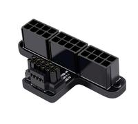 ZDdp Carte graphique 3X8P à 40 Series ATX 3.0 12V HPWR 12+4P 600W 180 degrés Connecteur de direction assistée Facile à installer Facile à utiliser Noir B