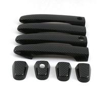 ZDDYUU Couvercles pour Poignées de Porte Auto pour Civic 2012, Lot de 4 Protège-Poignées de Porte Voiture Anti-Rayures et Intempéries, smart handle-Carbon fiber