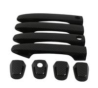 ZDDYUU Couvercles pour Poignées de Porte Auto pour CRV 2012-2014, Lot de 4 Protège-Poignées de Porte Voiture Anti-Rayures et Intempéries,Single hole double wisdom-Carbon fiber