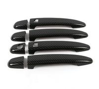 ZDDYUU Couvercles pour Poignées de Porte Auto pour Toyota Highlander 2006-2011, Lot de 4 Protège-Poignées de Porte Voiture Anti-Rayures et Intempéries,Dual-hole smart handle-Carbon fiber