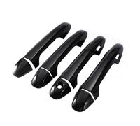 ZDDYUU Couvercles pour Poignées de Porte Auto pour Toyota Highlander 2015-2018, Lot de 4 Protège-Poignées de Porte Voiture Anti-Rayures et Intempéries, smart handle-Bright black