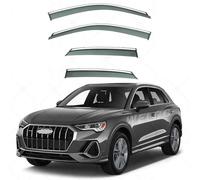 ZDDYUU Déflecteurs de Fenêtre Tintés Fumés pour Audi Q3 MK2-F3 2019-2025, Deflecteur Vitre Voiture Fenêtre Latérale Pare-Pluie Accessoire
