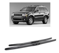 ZDDYUU Jeu de 2 Balais d'Essuie-Glace Avant pour Jeep Grand Cherokee MK3 2005-2010 21"+21" - Caoutchouc Silencieux et Résistant Installation Facile
