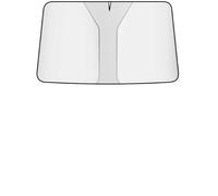 ZDDYUU Pare-Soleil sur Mesure pour Porsche Taycan 2019-2024, Protection Solaire Intégrale Pare-Brise Voiture Accessoire Pliable Fenêtre Avant,Silver