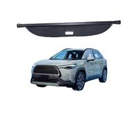 ZDDYUU Rideau Coffre Voiture pour Toyota Corolla Cross 2021-2025, Voiture Étagère Coffre Arrière Rétractable Couverture Cargaison De Cargaison Rideau,Leather Material