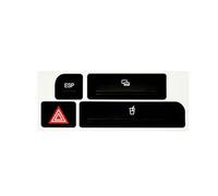 ZDDYUU Stickers de Remplacement Boutons Voiture pour Audi A4, Autocollants pour Climatisation AC Kit Réparation Tableau de Bord,B