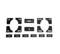 ZDDYUU Stickers de Remplacement Boutons Voiture pour Audi A4 B6 B7 A6 A2 A3, Autocollants pour Climatisation AC Kit Réparation Tableau de Bord,TP
