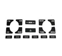 ZDDYUU Stickers de Remplacement Boutons Voiture pour Audi A4 B6 B7 A6 A2 A3, Autocollants pour Climatisation AC Kit Réparation Tableau de Bord,AS