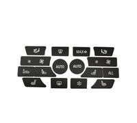 ZDDYUU Stickers de Remplacement Boutons Voiture pour BMW 7 Series F01 F02 2009-2014, Autocollants pour Climatisation AC Kit Réparation Tableau de Bord,Style C 16pcs No Off