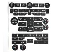 ZDDYUU Stickers de Remplacement Boutons Voiture pour Saab Gen 3 9-5NG 9-4X, Autocollants pour Climatisation AC Kit Réparation Tableau de Bord