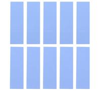 ZDE 10 pièces M.2 Thermal Pad pour M.2 SSD Tampons Thermiques en Silicone | 70x22x1/0.5mm, avec Conductivité Thermique de 6,0 W/MK, pour M2 NVMe 2280 SSD CPU GPU LED IC