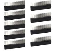 ZDE 9PCS 2x20 40 Pin Stacking Female Header 0.1 Inch Pitch Dual Row | Extra Tall Headers Connector, for Raspberry Pi Arduino PCB Breadboard
