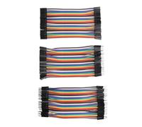 ZDE Lot de 120 Câbles Dupont Breadboard Jumper Wires 10 cm 40 broches