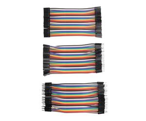 ZDE Lot de 120 Câbles Dupont Breadboard Jumper Wires 10 cm 40 broches