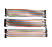 ZDE Lot de 120 Câbles Dupont Breadboard Jumper Wires 30 cm 40 broches