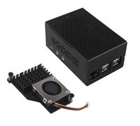ZDE ZC501 Aluminium Boîtier avec ZP536 Ventilateur Actif pour Raspberry Pi 5 2 Go 4 Go 8 Go 16 Go Support PCIe vers M.2 NVMe PoE Hat WiFi7 Shield ZP511 ZP517A ZP581 ZP582 ZP590A ZP592