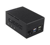 ZDE ZC501 Boîtier en Aluminium pour Raspberry Pi 5 Dissipateur Thermique Cooler Case Support PCIe vers M.2 NVMe PoE Hat WiFi7 PCIe Carte Périphérique ZP511 ZP517A ZP581 ZP590A ZP592