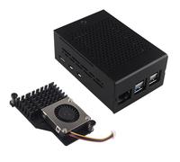 ZDE ZC502 Aluminium Boîtier avec ZP536 Ventilateur Actif pour Raspberry Pi 5 2 Go 4 Go 8 Go 16 Go Support PCIe vers M.2 NVMe PoE HAT WiFi7 Shield ZP512 ZP513 ZP515 ZP516 ZP517A ZP581 ZP582 ZP590B