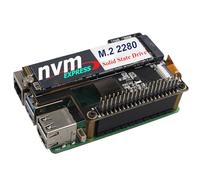 ZDE ZP511 PCIe to M.2 Key M NVMe Hat SSD Hard Drive Adapter Board PIP PCIe Peripheral Board Compatible with Raspberry Pi 5 Support Official Pi5 Active Cooler