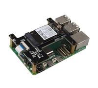ZDE ZP513 PCIe to M.2 Key M NVMe SSD Hat Shield for Raspberry Pi 5 | Hard Drive Adapter Board, PIP PCIe Peripheral Board, Support M.2 NVMe SSD 2230 2242